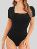 Square Neck Thong Bodysuit