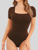 Square Neck Thong Bodysuit