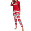 Red Christmas Reindeer Pajama Set