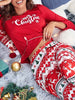Red Christmas Reindeer Pajama Set